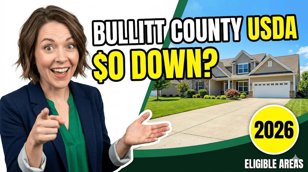 Learn how to buy a home in Bullitt County KY with a USDA loan in 2026. $0 down, lower payments, and flexible credit. Get pre-approved today.