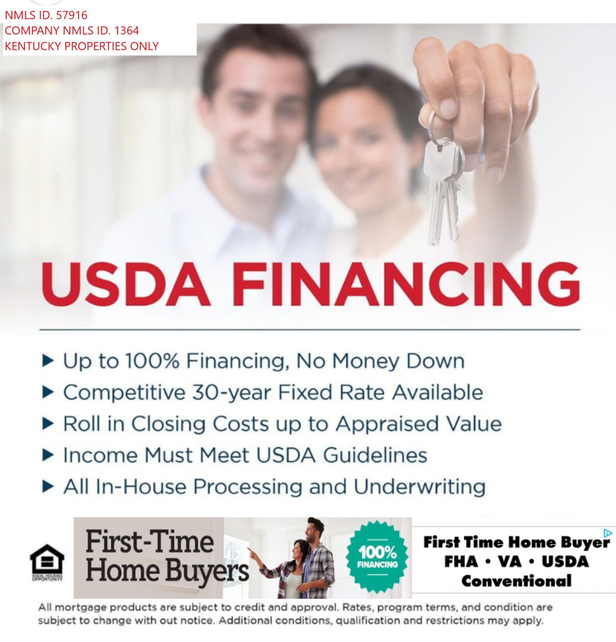 Kentucky Rural Housing USDA loan program