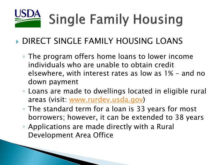 Kentucky USDA Rural Housing Loans Direct Programs Interest&nbsp;Rates