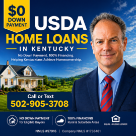 Kentucky USDA Mortgage Lender for Rural Housing Loans